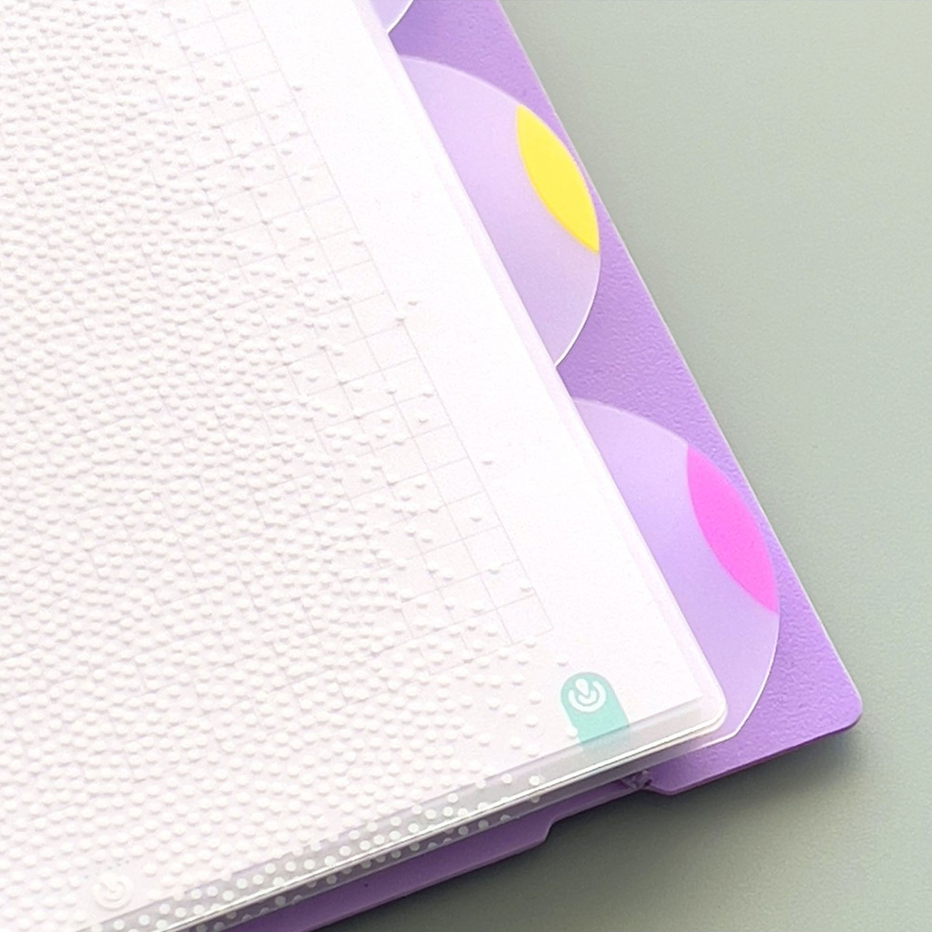 Separadores para Caderno Ingeniox Polipropileno A5 Neon 4 Divisões