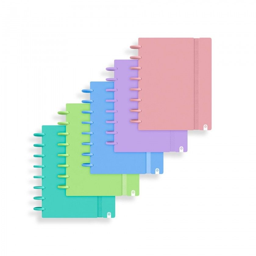 Caderno Ingeniox Pautado A5 Pastel 80F 100gr