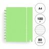 Caderno Ingeniox Pautado A4 Pastel 80F 100gr
