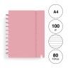Caderno Ingeniox Pautado A4 Pastel 80F 100gr