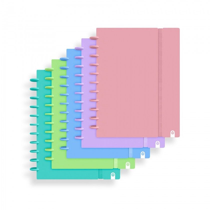 Caderno Ingeniox Pautado A4 Pastel 80F 100gr