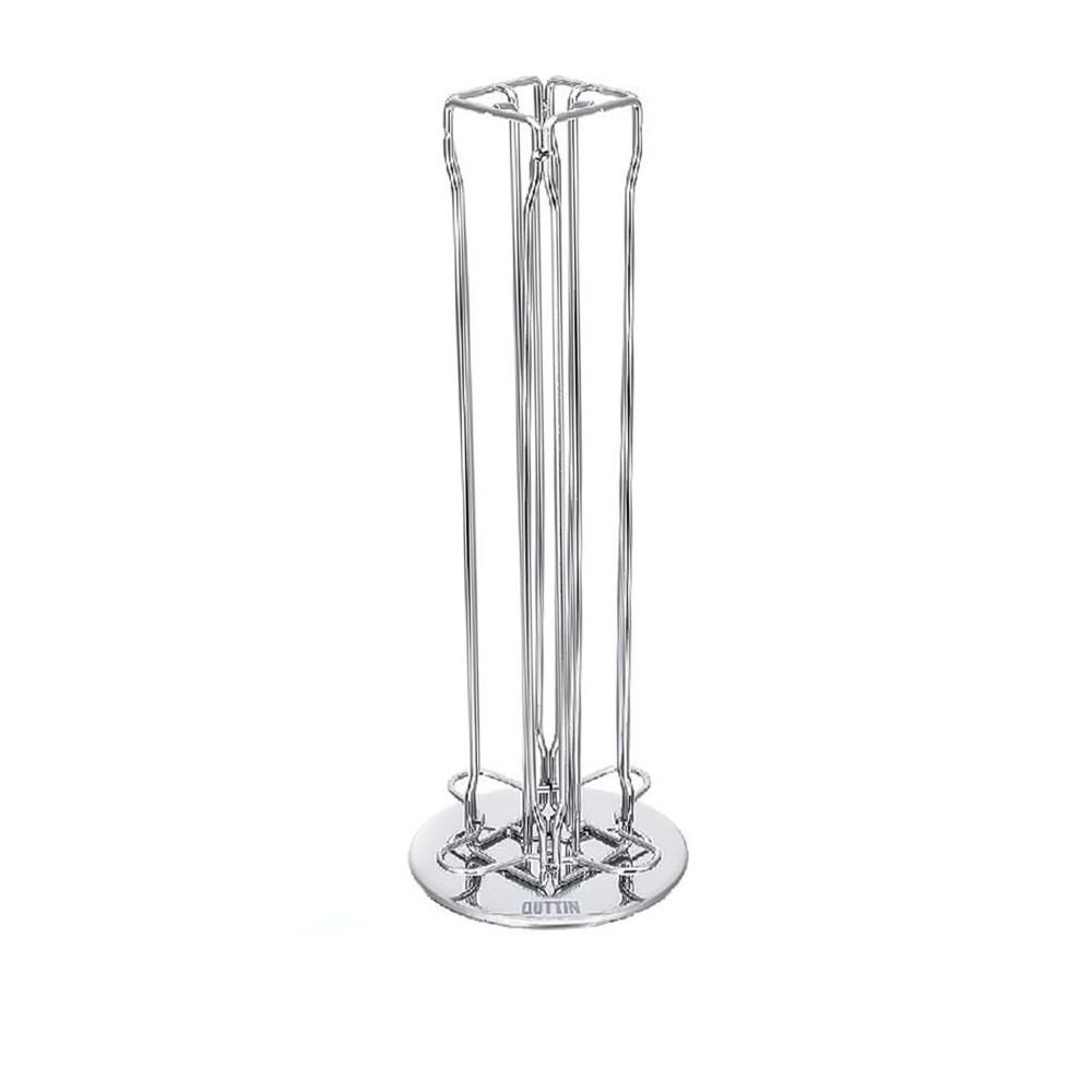 Suporte Inox 40 Cápsulas Café Giratório 11.5X37cm