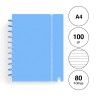 Caderno Ingeniox Pautado A4 Pastel 80F 100gr