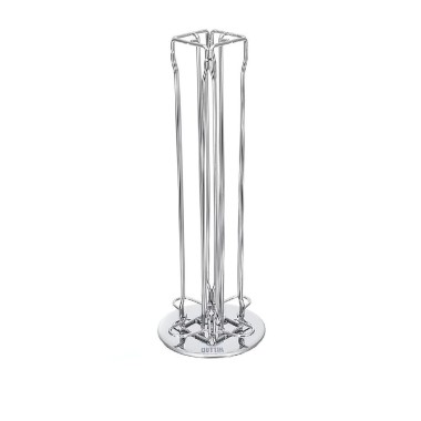 Suporte Inox 40 Cápsulas Café Giratório 11.5X37cm
