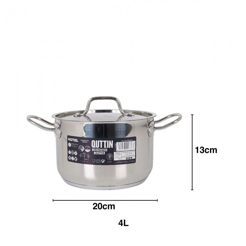 Panela Inox Quttin com Asas Panela Inox Quttin com Asas