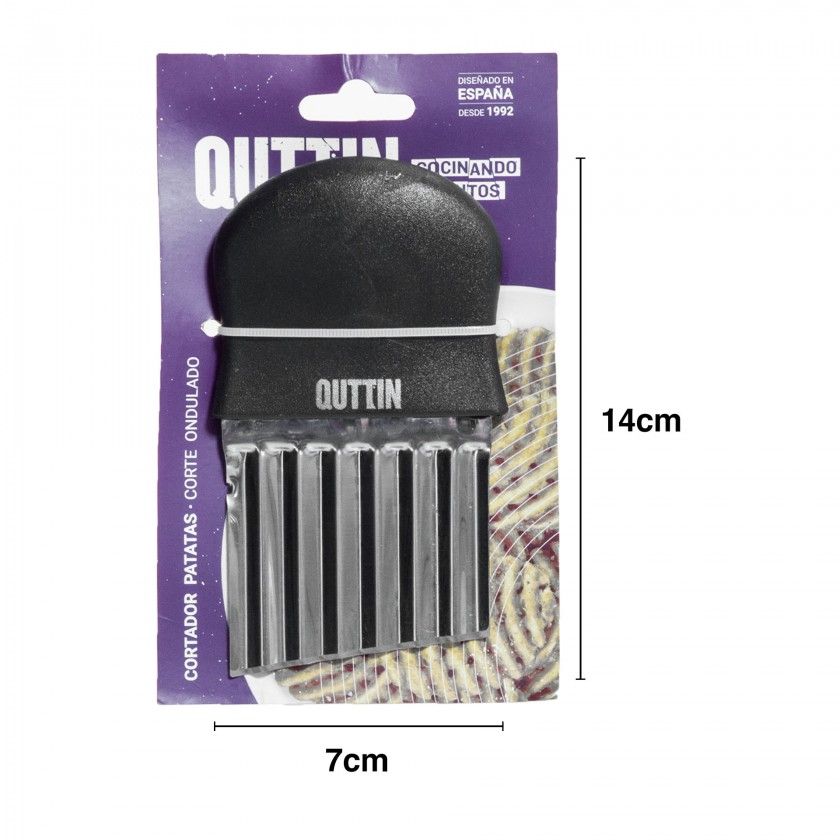 Corta Batatas Inox Ondulado 14X7cm Corta Batatas Inox Ondulado 14X7cm