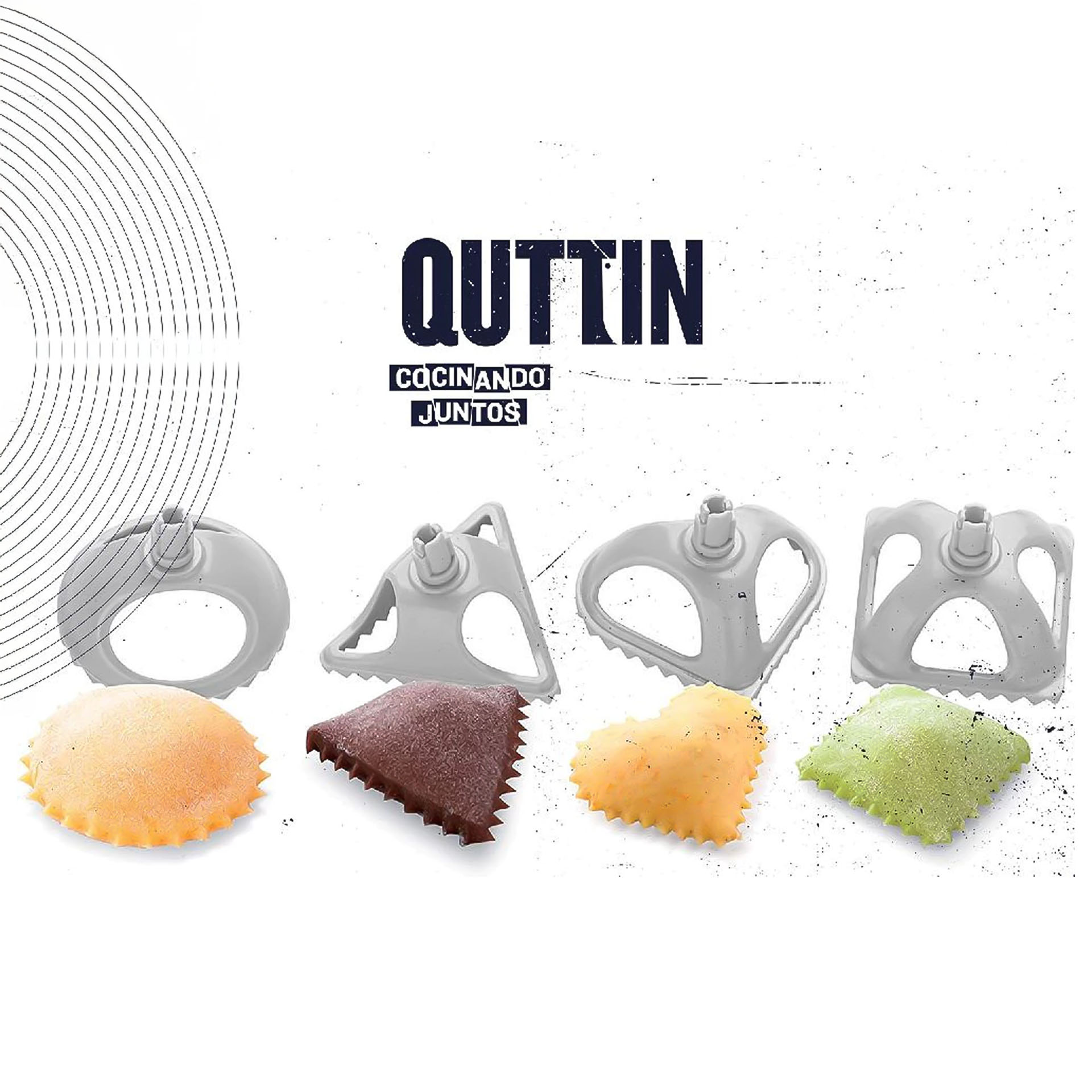 Corta Massa Ravioli 4 Formas 31X11X6.5cm