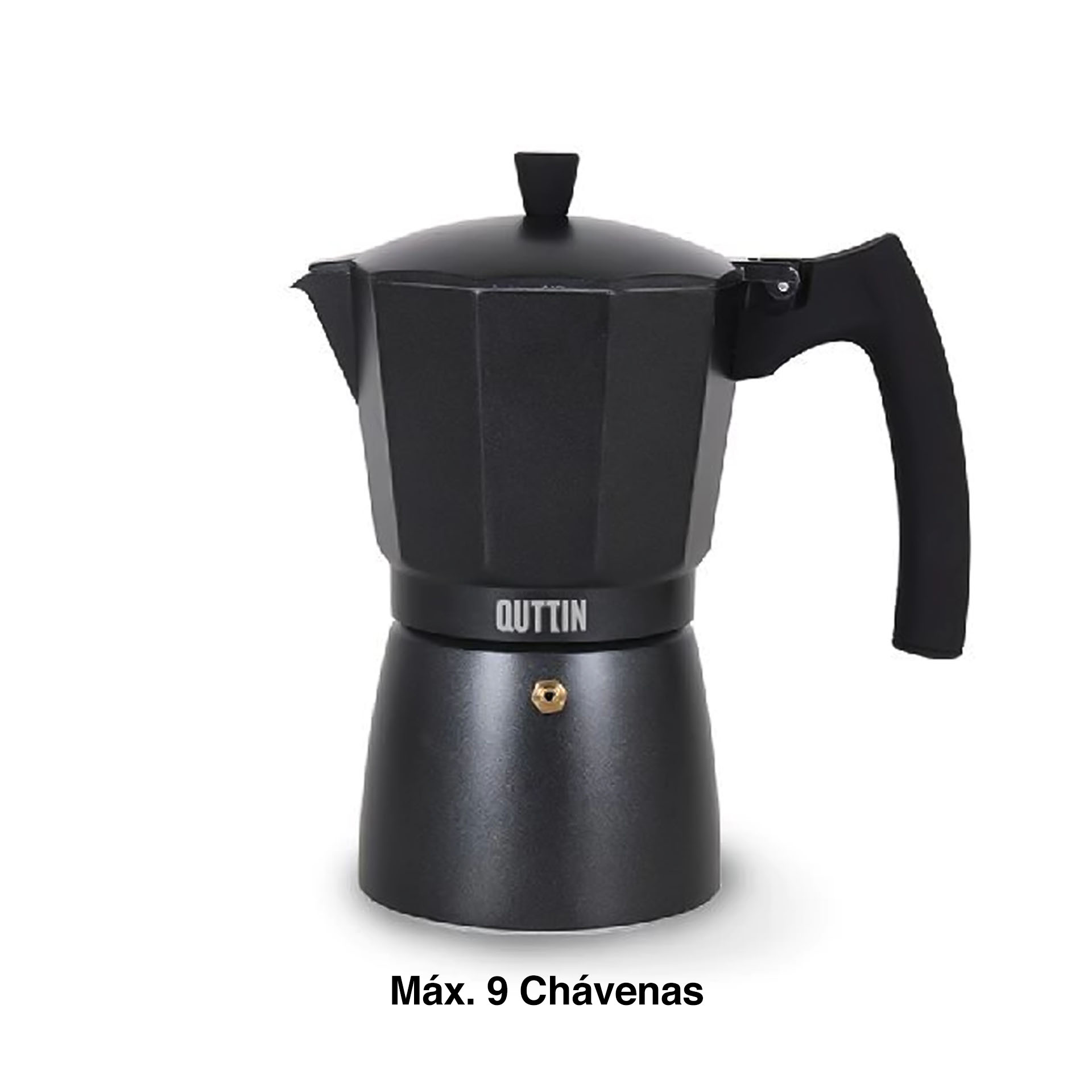 Cafeteira Italiana Indução Preta