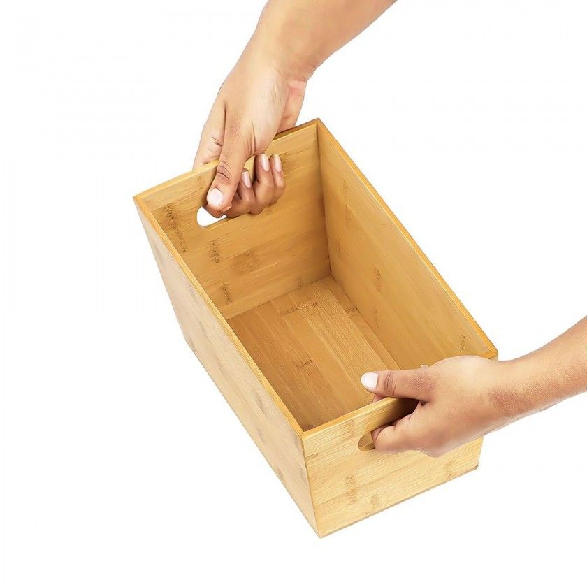 Cesto Arrumação Bambu 25X15X12cm Cesto Arrumação Bambu 25X15X12cm