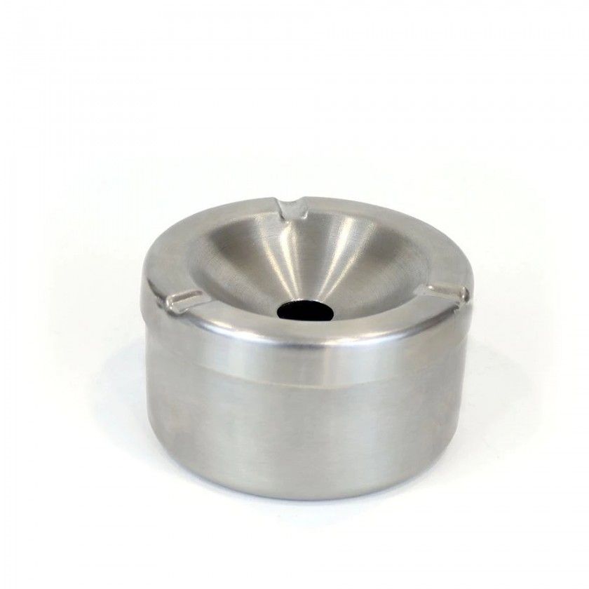 Cinzeiro gua Inox Redondo 10X5.5cm