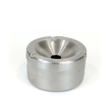 Cinzeiro Água Inox Redondo 10X5.5cm