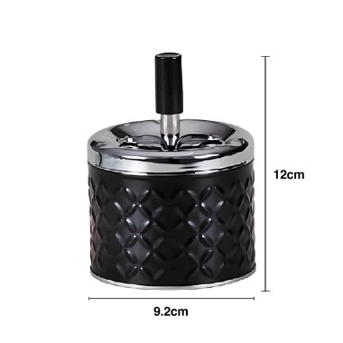 Cinzeiro Push Diamond Redondo 9.2X12cm