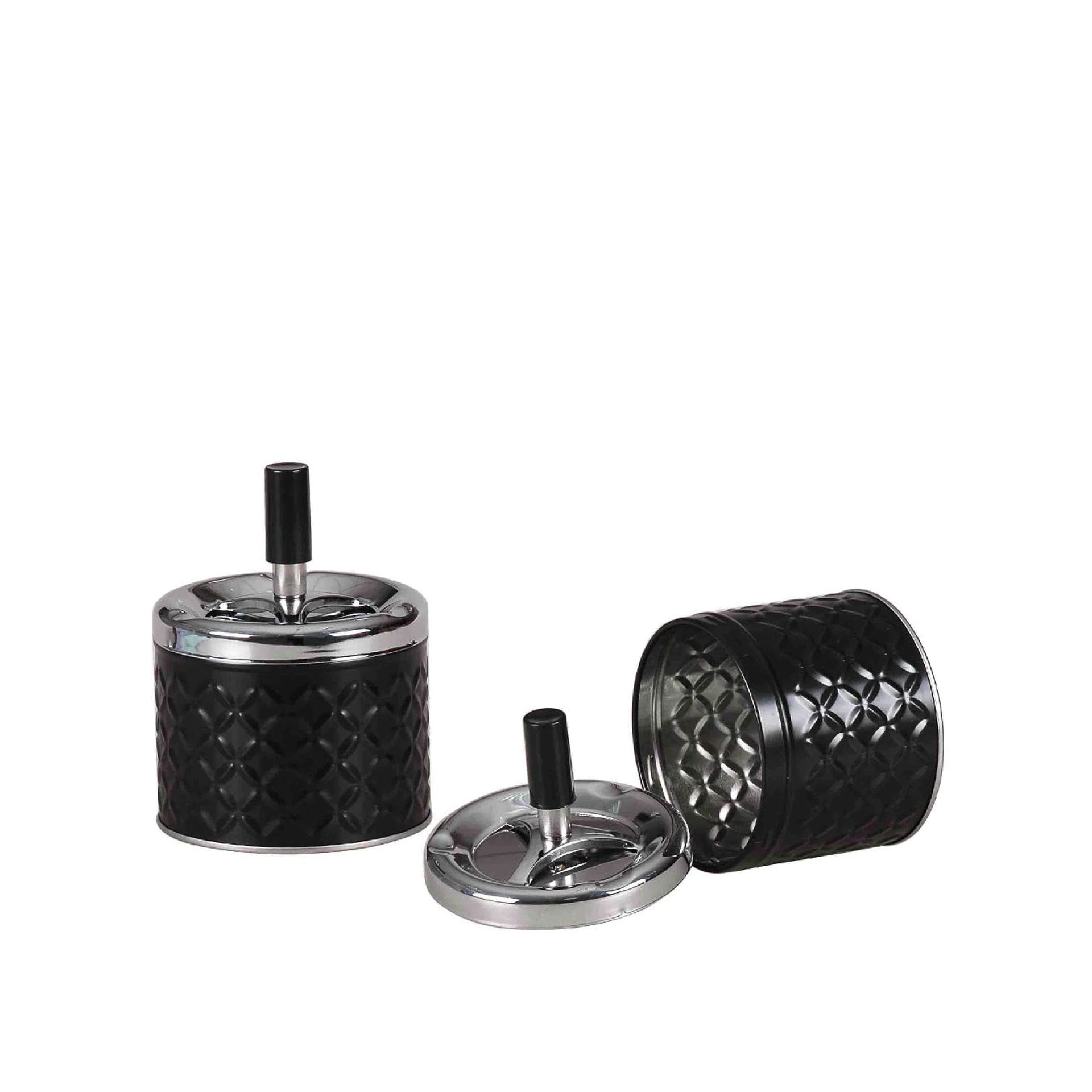 Cinzeiro Push Diamond Redondo 9.2X12cm
