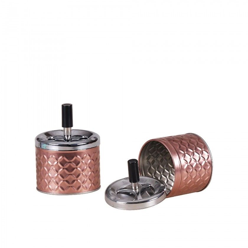 Cinzeiro Push Diamond Redondo 9.2X12cm Cinzeiro Push Diamond Redondo 9.2X12cm