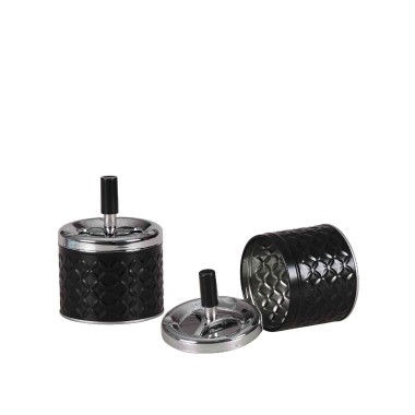 Cinzeiro Push Diamond Redondo 9.2X12cm