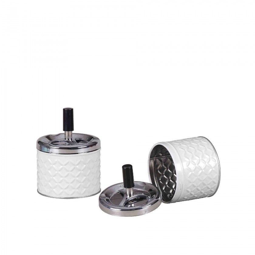 Cinzeiro Push Diamond Redondo 9.2X12cm Cinzeiro Push Diamond Redondo 9.2X12cm