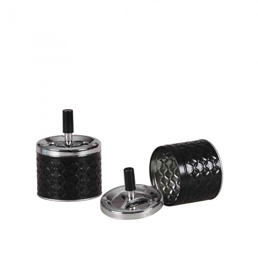 Cinzeiro Push Diamond Redondo 9.2X12cm Cinzeiro Push Diamond Redondo 9.2X12cm