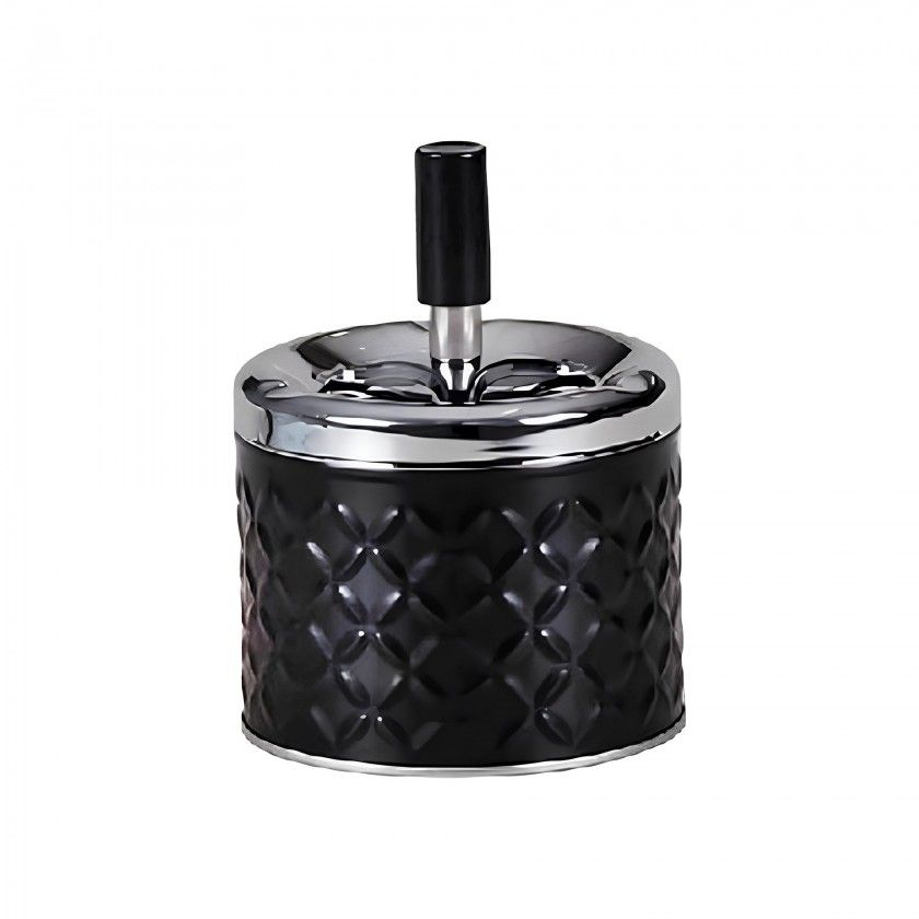 Cinzeiro Push Diamond Redondo 9.2X12cm