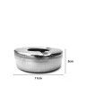 Cinzeiro Inox Redondo Cinzento 11X3cm