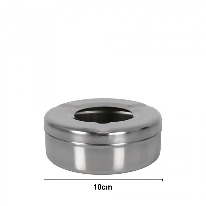 Cinzeiro de gua Inox Redondo 10cm