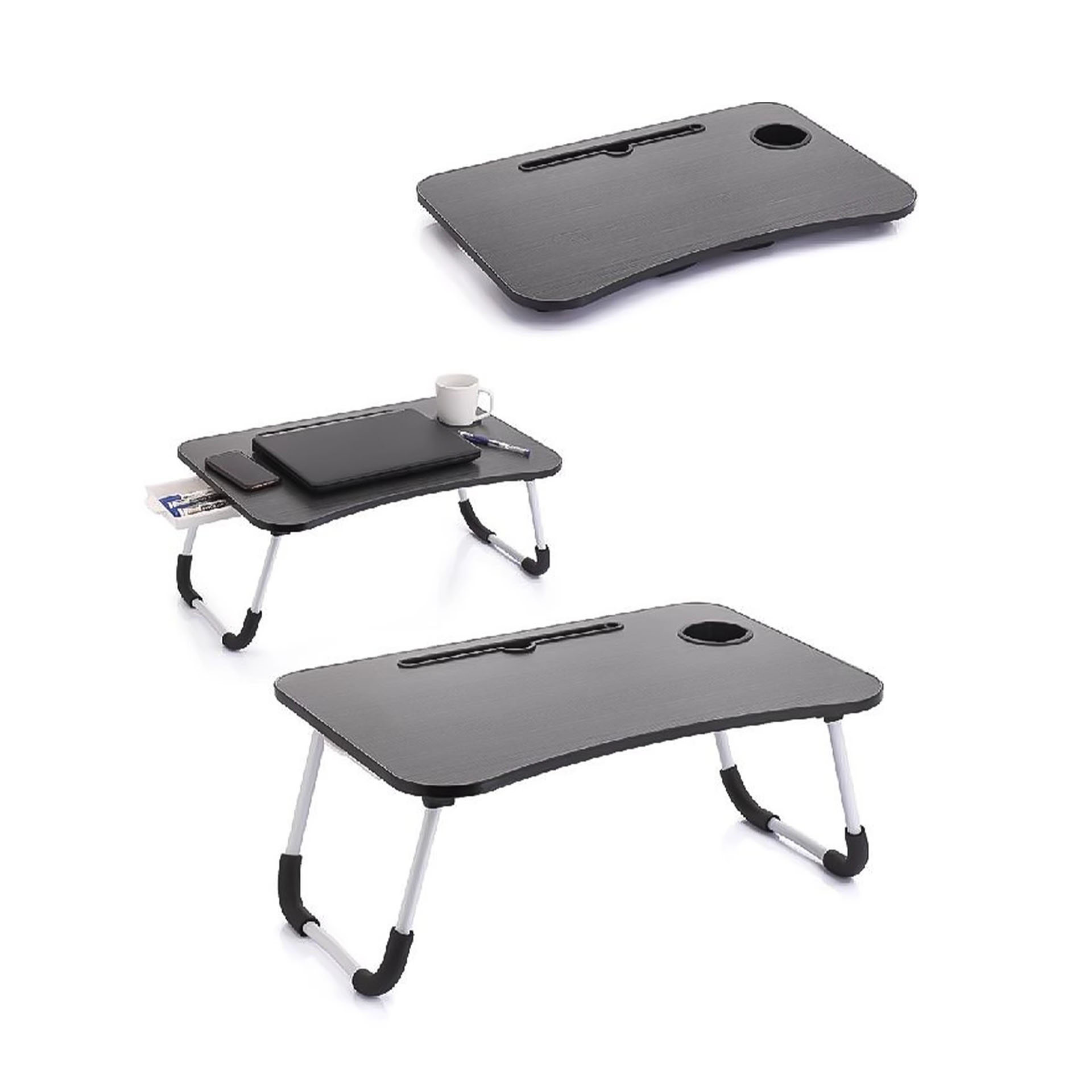 Mesa Apoio Dobrável Madeira / Metal 60X40X26cm