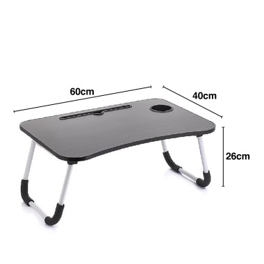 Mesa Apoio Dobrável Madeira / Metal 60X40X26cm