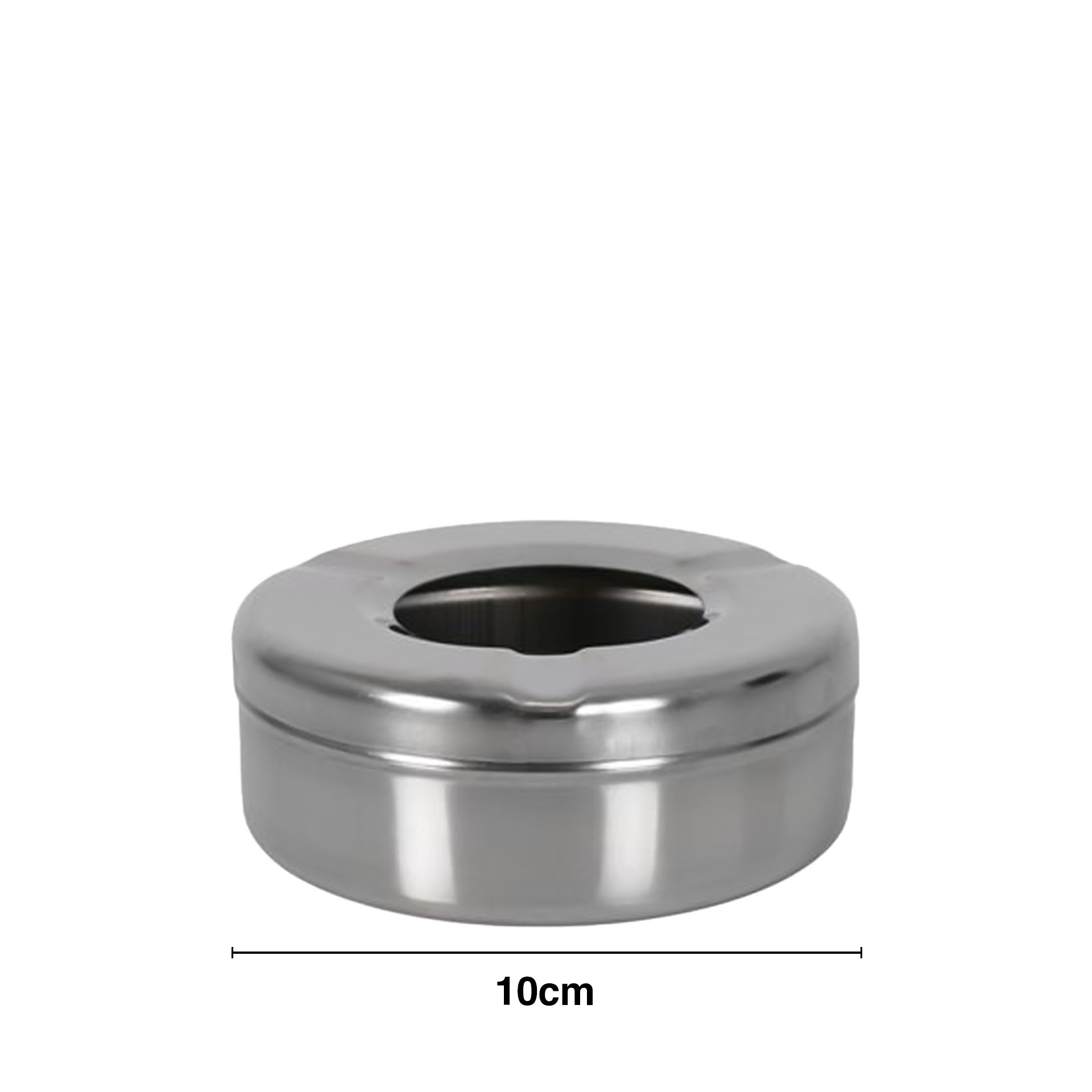 Cinzeiro de Água Inox Redondo 10cm