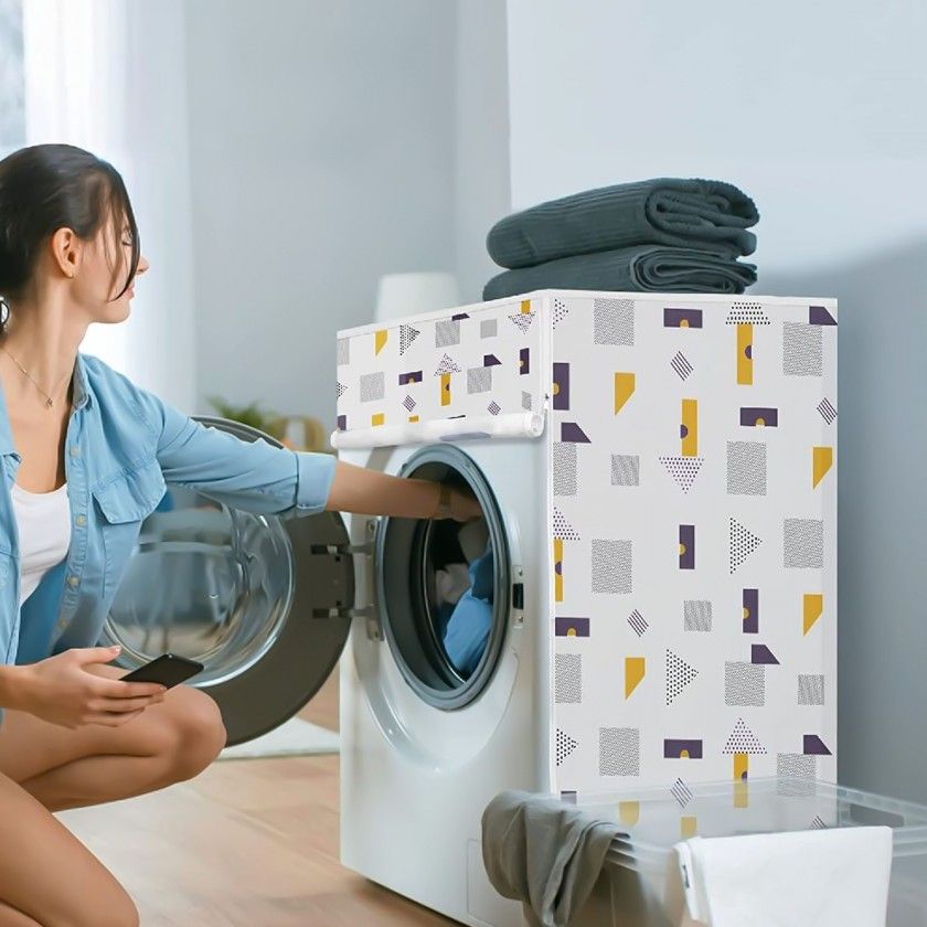 Capa Protetora Máquina Lavar Frontal 62X56X84cm Capa Protetora Máquina Lavar Frontal 62X56X84cm