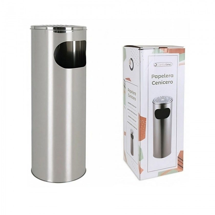 Cinzeiro Papeleira Cromado 20.6X59cm