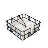 Suporte Guardanapos Metal 18X18X6.5cm
