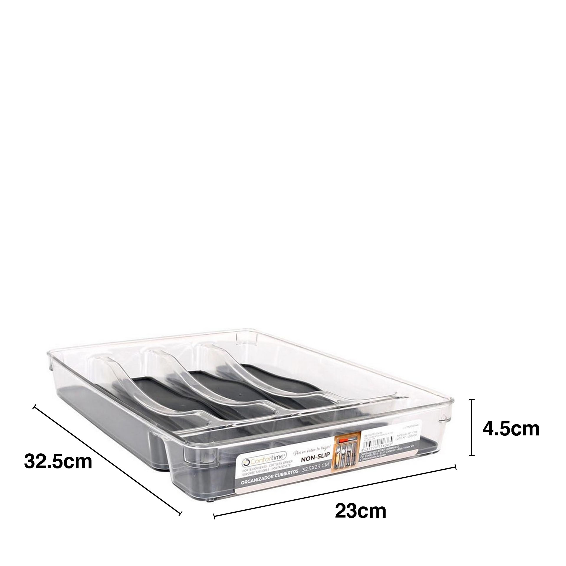 Organizador Talheres Tranparente 32.5X23cm