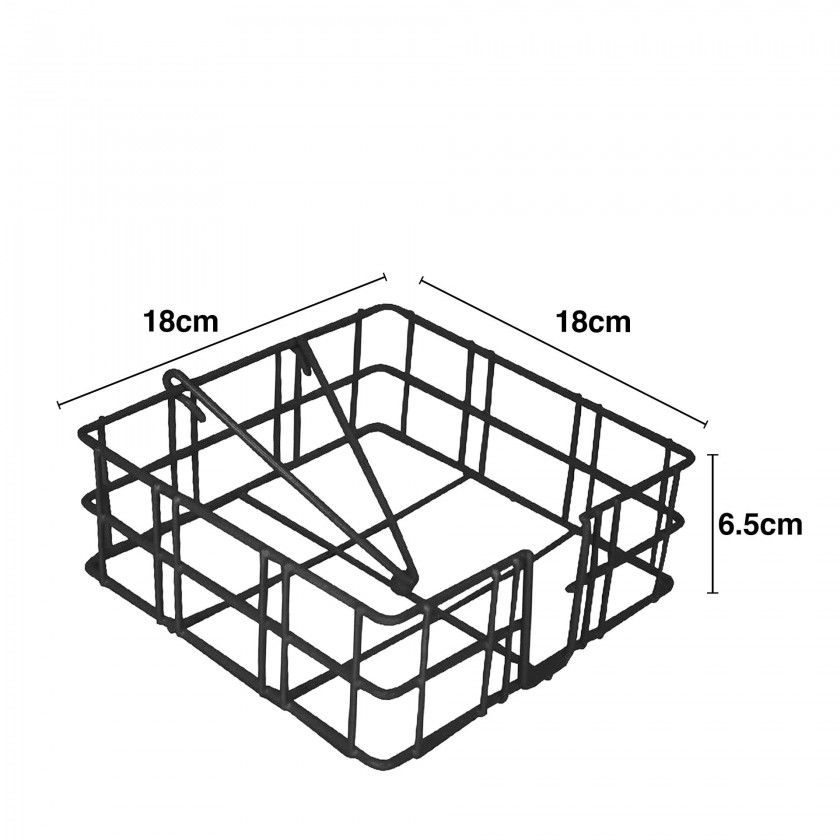 Suporte Guardanapos Metal 18X18X6.5cm Suporte Guardanapos Metal 18X18X6.5cm
