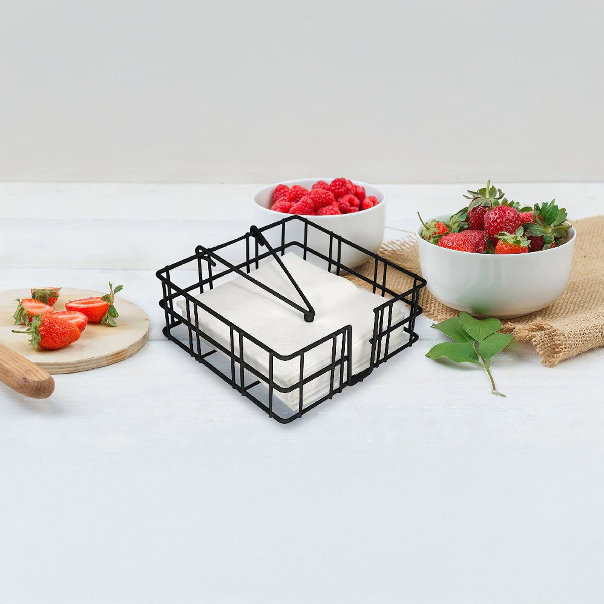 Suporte Guardanapos Metal 18X18X6.5cm