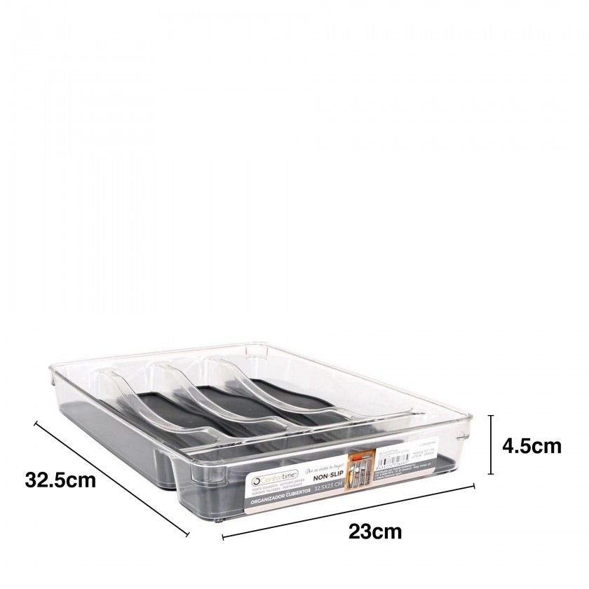 Organizador Talheres Tranparente 32.5X23cm Organizador Talheres Tranparente 32.5X23cm