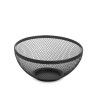 Fruteira Metal Redondo Preta 26X12.5cm