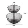 Fruteira Metal 2 Andares Cor Mate 31X31X41cm Fruteira Metal 2 Andares Cor Mate 31X31X41cm