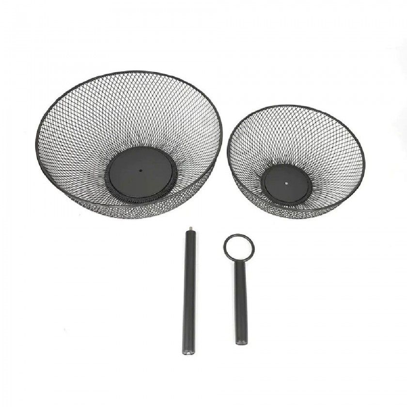 Fruteira Metal 2 Andares Cor Mate 31X31X41cm Fruteira Metal 2 Andares Cor Mate 31X31X41cm