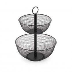 Fruteira Metal 2 Andares Cor Mate 31X31X41cm