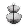 Fruteira Metal 2 Andares Cor Mate 31X31X41cm Fruteira Metal 2 Andares Cor Mate 31X31X41cm