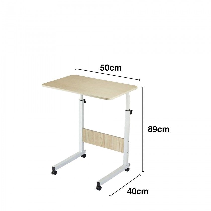 Mesa Apoio Madeira com Rodas 50X40X89cm Mesa Apoio Madeira com Rodas 50X40X89cm