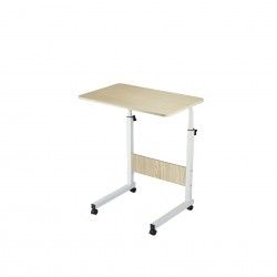 Mesa Apoio Madeira com Rodas 50X40X89cm