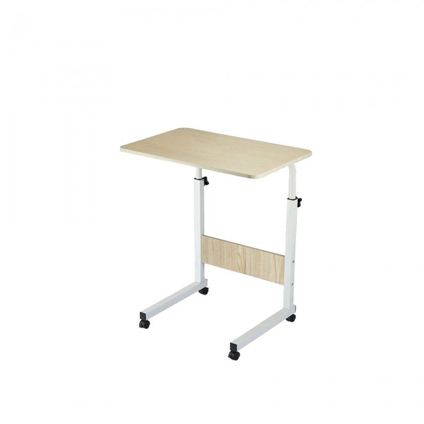 Mesa Apoio Madeira com Rodas 50X40X89cm