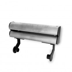 Dispensador Inox Triplo Filme / Alumnio / Papel 34X20X9cm