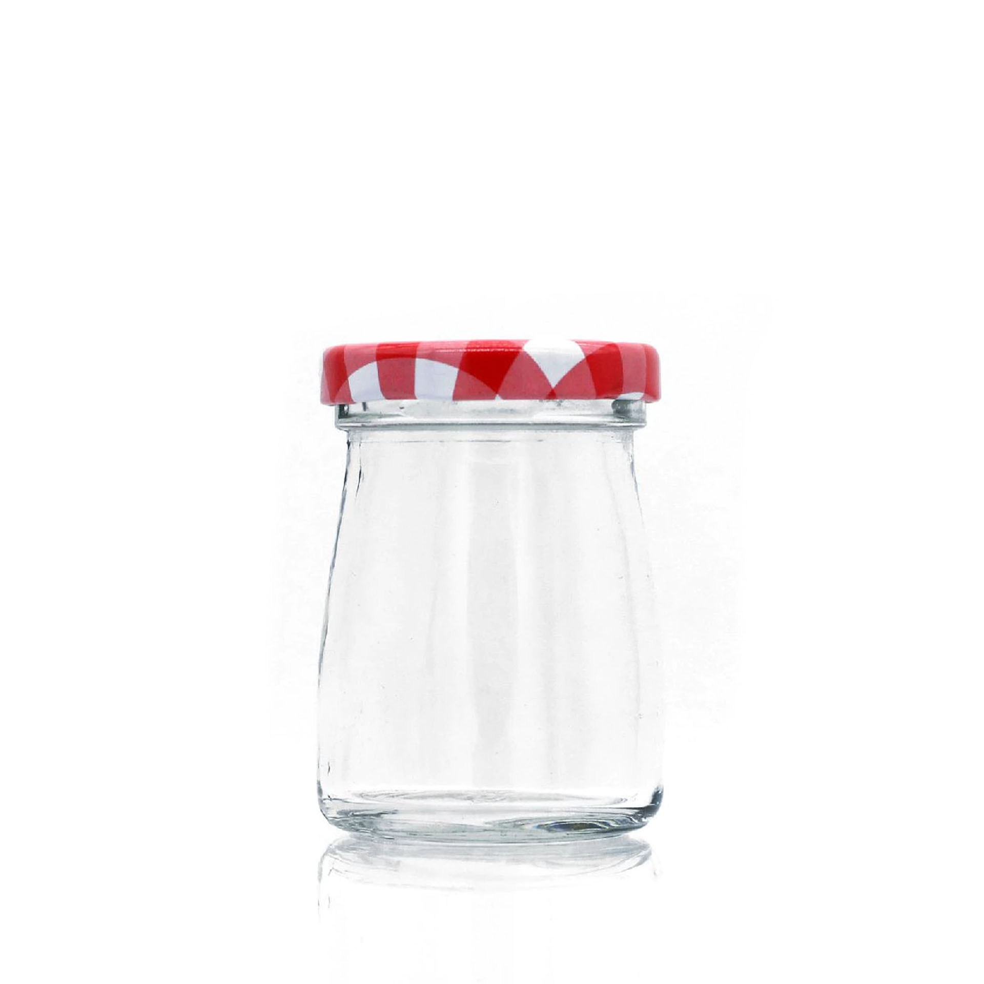 Frasco Vidro Multiusos Tampa Xadrez Redondo 80ml 5.3X7.2cm