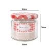 Frasco Vidro Multiusos Tampa Xadrez Redondo 330ml 8.6X7.6cm