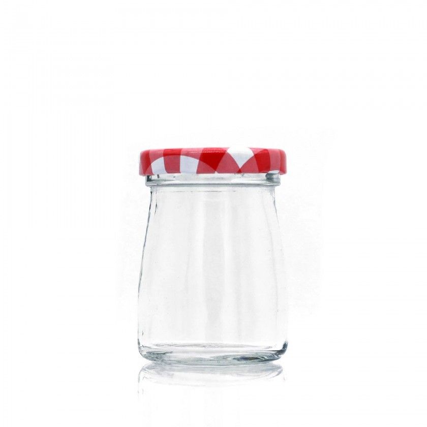 Frasco Vidro Multiusos Tampa Xadrez Redondo 80ml 5.3X7.2cm