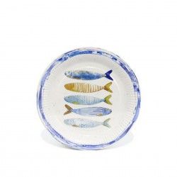 Prato Carto Peixe Redondo 23cm Pack 8