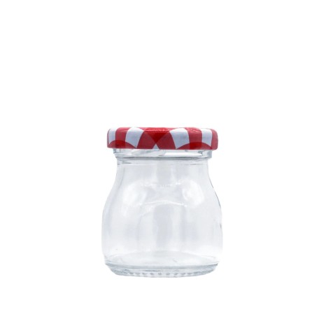 Frasco Vidro Multiusos Tampa Xadrez Redondo 50ml 4.8X5.8cm - Image product