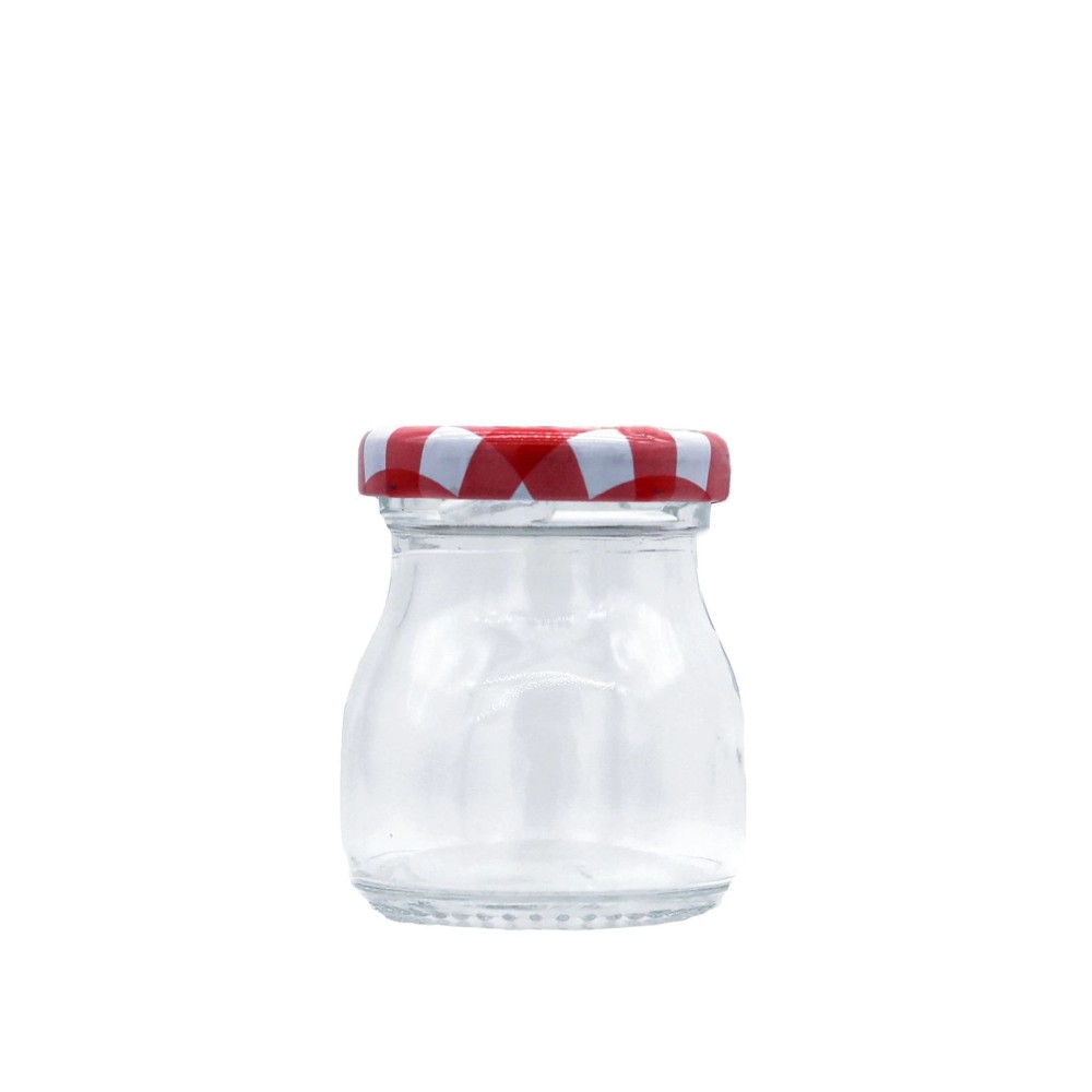 Frasco Vidro Multiusos Tampa Xadrez Redondo 50ml 4.8X5.8cm