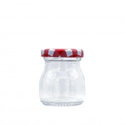 Frasco Vidro Multiusos Tampa Xadrez Redondo 50ml 4.8X5.8cm